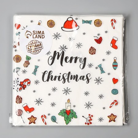 Paper napkins "New Year", in a set of 20 pcs.-3