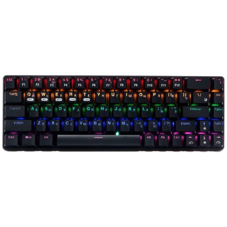 Keyboard Bespr. Mean. Gembird KBW-G500L, BT 5.0/2.4GHz, met, overpass Outemu Blue, 68 cl 108145