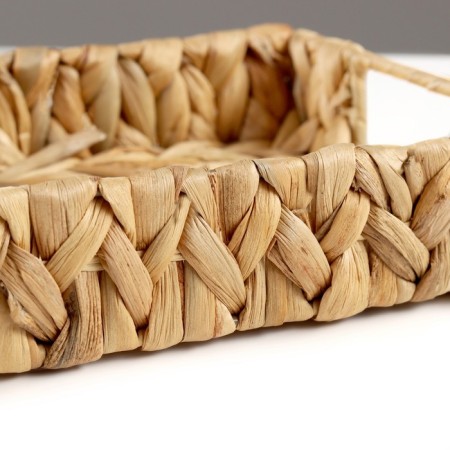 Tray "Golden Kolos", 28 x 18 x 5 cm, water hyacinth-2