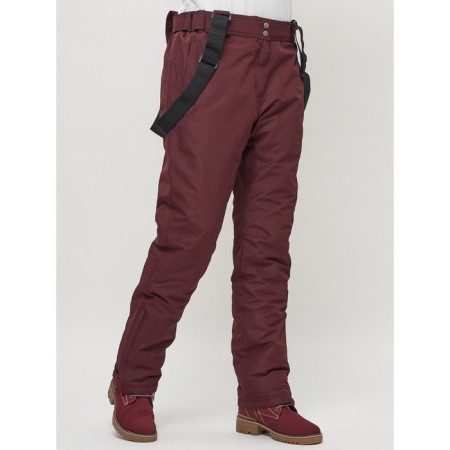 Semi -combinezone ski female, burgundy color, size 56-14