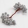Decorative berries, silver, 7 × 6 × 7 cm, 40 berries