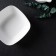 Deep plate "Quadro", 16 × 16 cm, white color