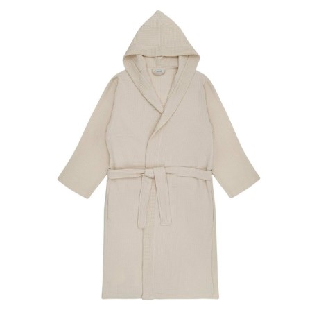 Wafel bathrobe Sofi de Marko naomi, with a hood, size m, color cream