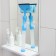 Workshop with a spray and a water supply of the share, a microfiber nozzle, 42 × 14 × 5 cm, blue color