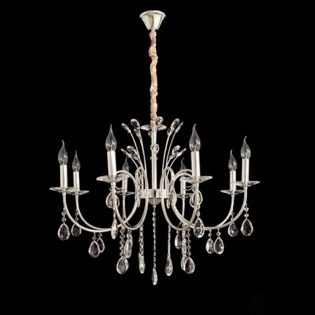 Ceiling light Gerhort G111110/8SV+CL, 8x40W, E14, 110x75x75 cm, silver color