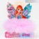 Hair elastic band, lilac "Bloom", winx