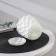 Pot for flowers with a pallet "Wave", 1.4 l, d = 14.5 cm, snow -white color