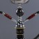 Hookah assembly for smoking the Koeri set, 33 cm, 2 tubes, black