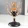 Summary Metal for 1 candle "open bud" gold, black 20.5x11.5x11.5 cm