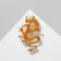 Brooch "Fiery Dragon", Golden Color