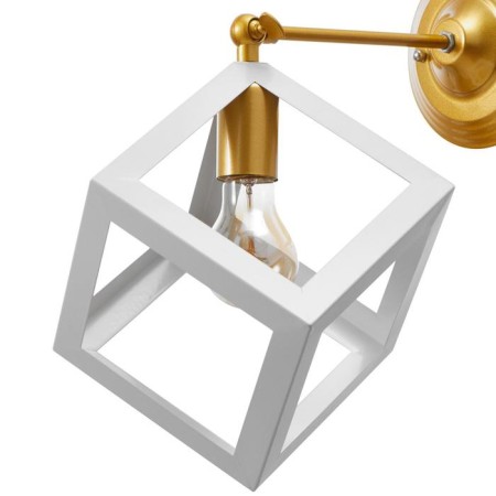 Sconces "Cub" 1HE27 40W White-gold-zoloto 22x28x30 cm-4