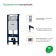 Set 2 B1: Installation and washing the gray IDDIS Optima Home, 200x497x1340 mm