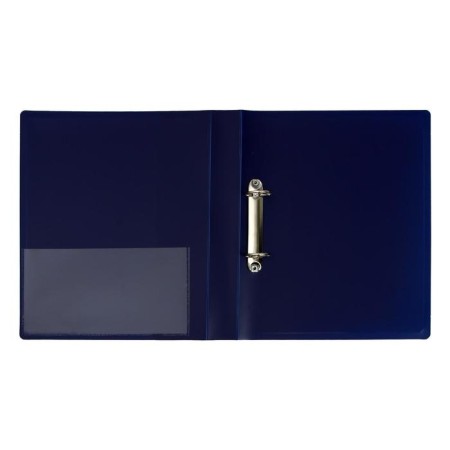 Folder on 2 rings A4, Calligrata, 40 mm, 700 μm, pocket at the end, blueberry-1