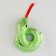 Soft toy "Snake" shiny, 11 cm, green color