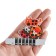 Children's thermometer - Sticking “Cute animals”, up to 40 °, set 4 pcs