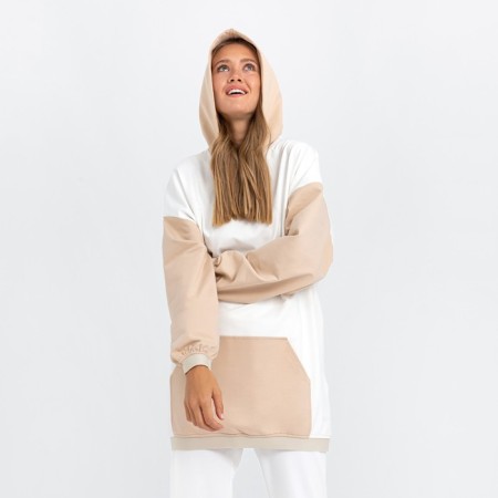 Hudy female minku: casual collection beige color/ecrew, rn 48-6