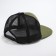 Men's cap with a straight visor Overhat, the color is green, mesh, pr 56