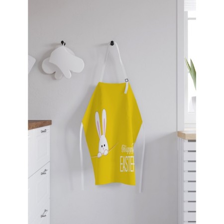 Apron kitchen with a photo print "Easter rabbit", adjustable, size OS-1