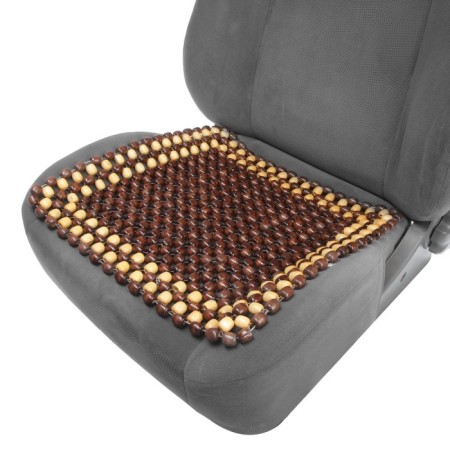 Torso-Masser cape in a seat 42 × 43 cm, wood, brown-2