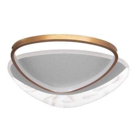Chase with DNO "Malva" LED 120W 3000-6000K white-gold 50x45x7 cm Bayerlux