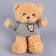 Soft toy "Bear" in a jacket, 28 cm, beige color