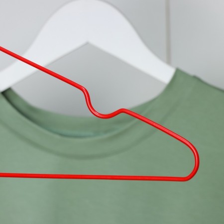 Hanger - clothes for clothes, 40 × 20 × 0.3 cm, red color-2