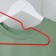 Hanger - clothes for clothes, 40 × 20 × 0.3 cm, red color