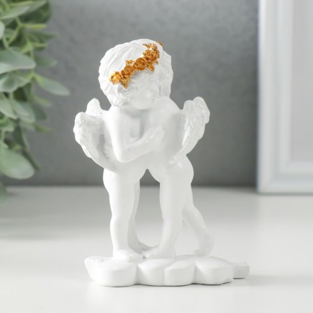 Polystone souvenir "Snow -white angels - explanation" 8x5x11 cm-3