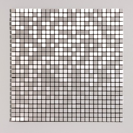 Self -adhesive panel 30*30cm mosaic cage silver