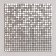 Self -adhesive panel 30*30cm mosaic cage silver