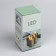 Beige LED candle, 7 × 15 × 7 cm, plastic, AAX2 batteries (not complete), warm white glow