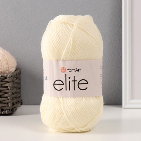 Yarn "Elite" 100% acrylic 300m/100g (851 dairy)-4