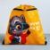 A bag for shoes "I am studying at 5!" 2 sections, 30 x 40 cm