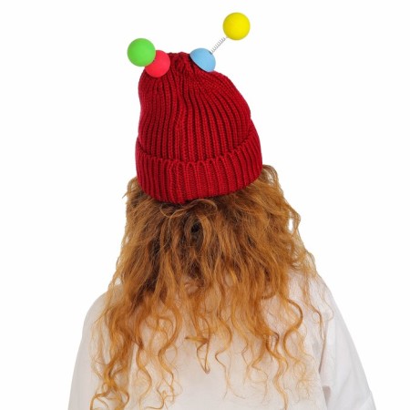 Carnival hat "Eye-player" with horns pr 56-58, burgundy color-3