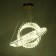 Lamp with DDD "JMEI" LED 142W 3000-6000K gold 60x60x120 cm