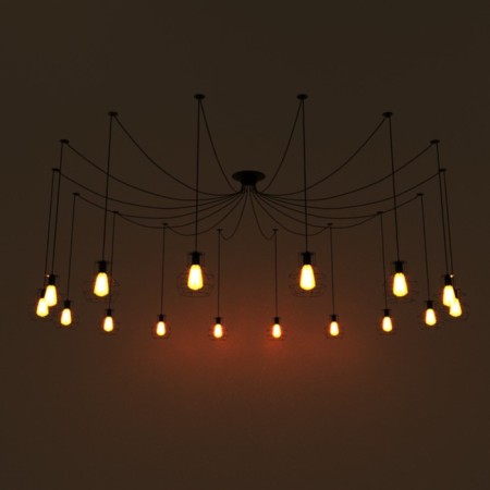 Lamp "Spider" 16he27 40W Black Bayerlux-21