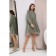 Dress shirt female looklikecat, size 46, green color