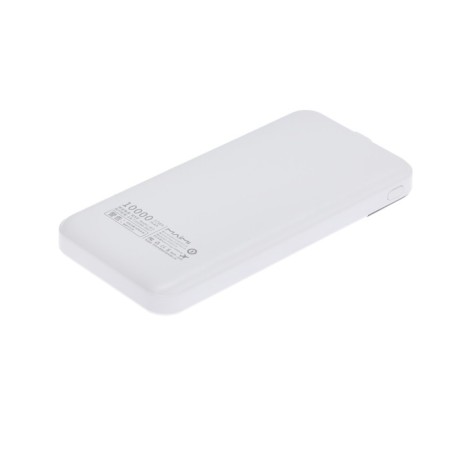 Maimi Mi3 external battery, 10,000 mAh, 2 USB, microUSB, type-C, display, 2.1 A, white-2