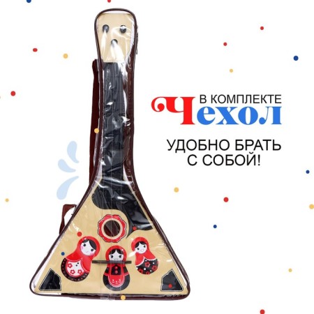 Балалайка «Матрёшка», цвет МИКС-4