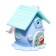 Mechanical sharpener with container, 5 types of sharpening, blue house