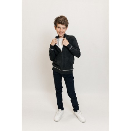 Jumper for boys, height 110-116 cm, dark gray color-3