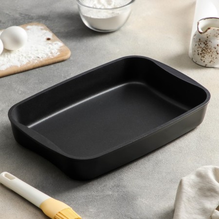 The baking sheet "Tradition", 33.4 × 22.2 × 5.5 cm, anti -stick coating, black color