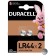 Alkalin battery Duracell, LR44 (A76, KA76, V13GA) -2BL, 1.5V, blister, 2 pcs.