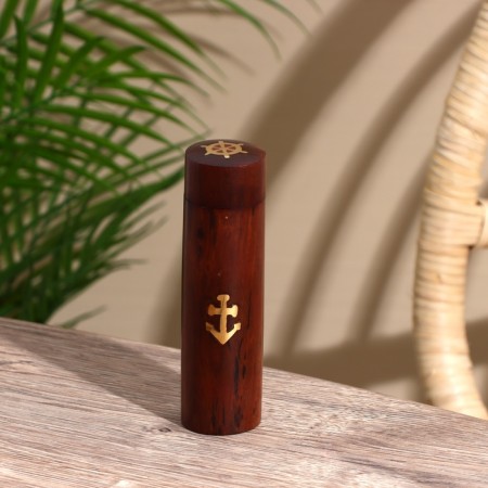 Cubes playing "Sea" wood, brass-1