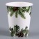 A single -paper cup "Happy New Year", spruce branches