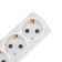 Extension cord Premium 3 nests, 3m, 3x1.5mm², s/h, white rexant