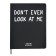 Universal diary for grade 1-11 Don’T EVEN LOOK AT Me, integral cover, artificial leather, silk-screen printing, Liesse, 80 g/m2