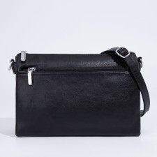 Bag Cross-Bodi with a zipper, black color