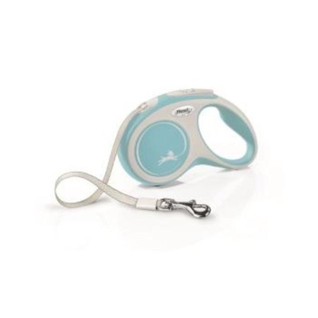 Roulette Flexi New Line Comfort S (up to 15 kg) tape, 5 m gray/blue