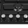 Honing panel Homsair Hge643gbk, gas, 4 burners, black